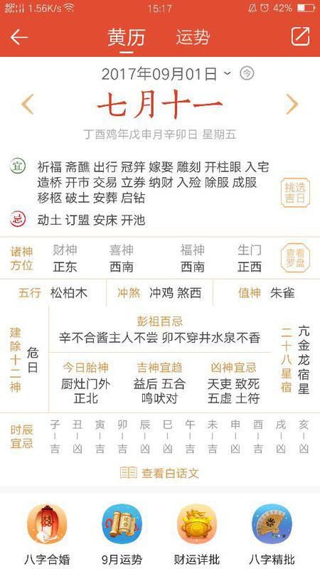 今天的黄道吉日是几点 今天的黄历吉时是几点