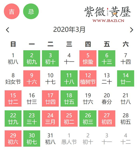 三月份黄道吉日 三月黄道吉日一览表